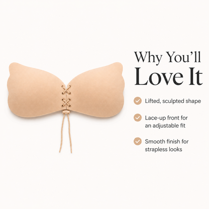 Somnera Cinch Lace-Up Adhesive Bra