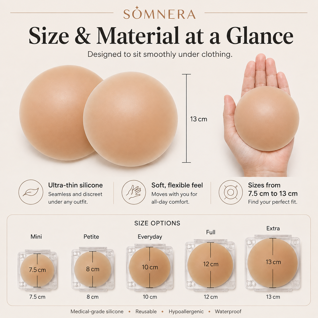 Somnera Veil Silicone Nipple Covers